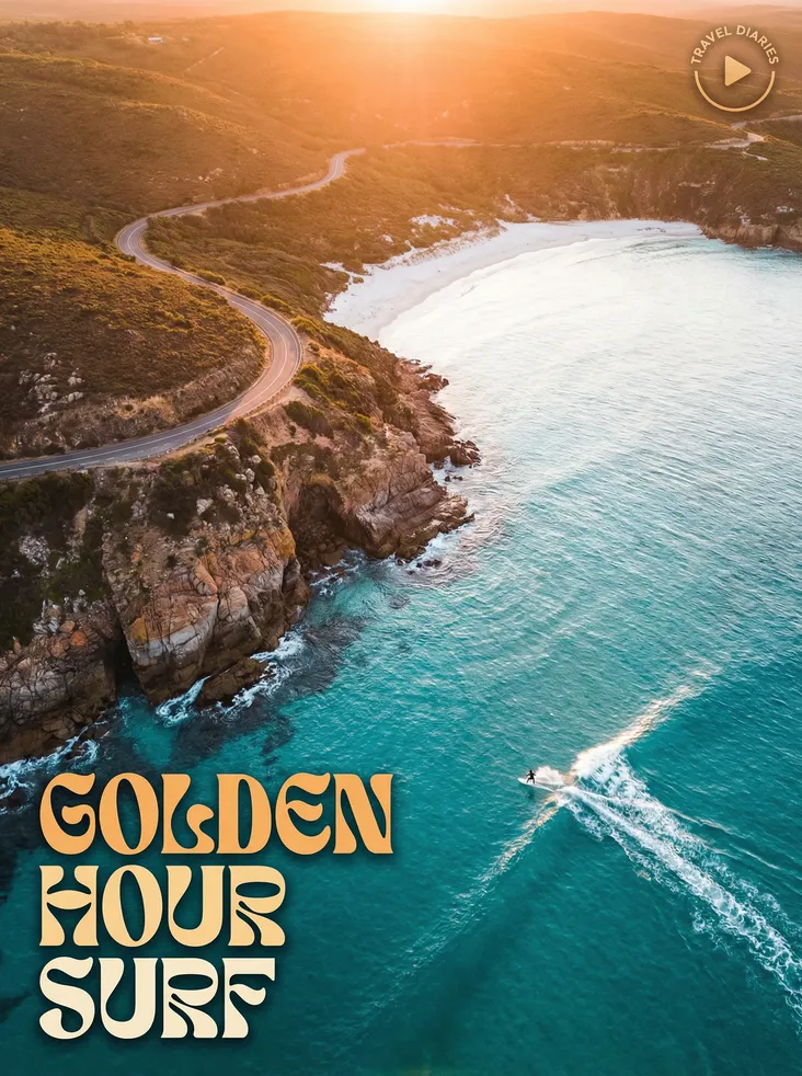 海岸冲浪航拍旅行视频 - 抖阴